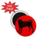 Chocolate Labrador Retriever Dog Gifts BR 1.75  Magnet (100 pack) 