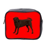Chocolate Labrador Retriever Dog Gifts BR Mini Toiletries Bag (Two Sides)