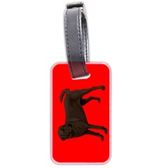 Chocolate Labrador Retriever Dog Gifts BR Luggage Tag (two sides) from UrbanLoad.com Front