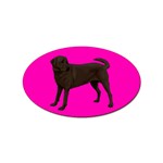 Chocolate Labrador Retriever Dog Gifts BP Sticker Oval (10 pack)