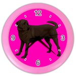 Chocolate Labrador Retriever Dog Gifts BP Color Wall Clock