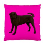 Chocolate Labrador Retriever Dog Gifts BP Cushion Case (Two Sides)