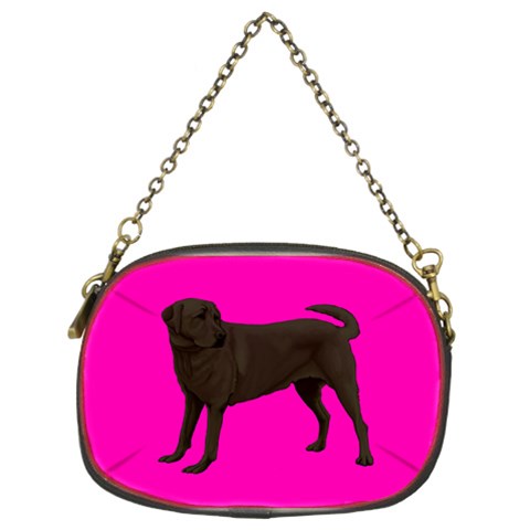 Chocolate Labrador Retriever Dog Gifts BP Chain Purse (Two Sides) from UrbanLoad.com Front