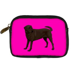 Chocolate Labrador Retriever Dog Gifts BP Digital Camera Leather Case from UrbanLoad.com Front