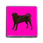 Chocolate Labrador Retriever Dog Gifts BP Memory Card Reader with Storage (Square)