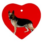 German Shepherd Alsatian Dog Gifts BR Ornament (Heart)