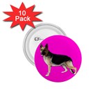 German Shepherd Alsatian Dog Gifts BP 1.75  Button (10 pack) 