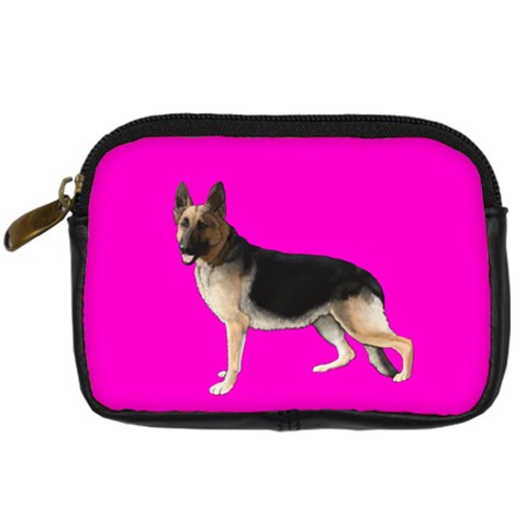 German Shepherd Alsatian Dog Gifts BP Digital Camera Leather Case from UrbanLoad.com Front