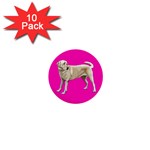 Yellow Labrador Retriever 1  Mini Button (10 pack) 