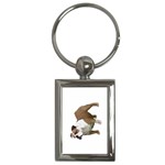 British Bulldog Gifts BW Key Chain (Rectangle)
