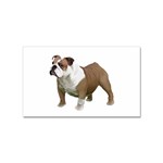 British Bulldog Gifts BW Sticker (Rectangular)