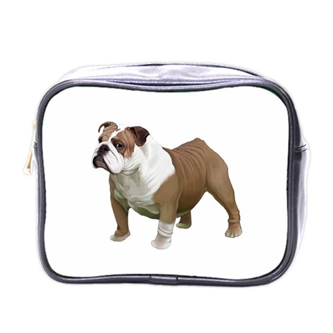 British Bulldog Gifts BW Mini Toiletries Bag (One Side) from UrbanLoad.com Front