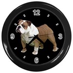 British Bulldog Gifts BB Wall Clock (Black)