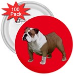 British Bulldog Gifts BR 3  Button (100 pack)