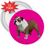 British Bulldog Gifts BP 3  Button (10 pack)