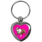 British Bulldog Gifts BP Key Chain (Heart)