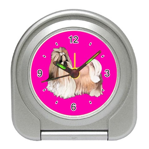 Shih Tzu Dog Gifts BP Travel Alarm Clock from UrbanLoad.com Front