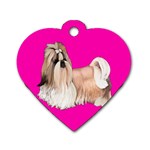 Shih Tzu Dog Gifts BP Dog Tag Heart (One Side)