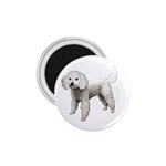 White Poodle Dog Gifts BW 1.75  Magnet