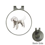 White Poodle Dog Gifts BW Golf Ball Marker Hat Clip