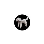 White Poodle Dog Gifts BB 1  Mini Magnet