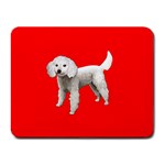 White Poodle Dog Gifts BR Small Mousepad