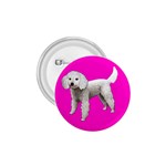 White Poodle Dog Gifts BP 1.75  Button