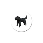 Black Poodle Dog Gifts BW Golf Ball Marker