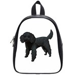 Black Poodle Dog Gifts BW School Bag (Small)