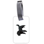 Black Poodle Dog Gifts BW Luggage Tag (two sides)