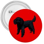 Black Poodle Dog Gifts BR 3  Button