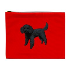 Black Poodle Dog Gifts BR Cosmetic Bag (XL) from UrbanLoad.com Front