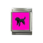 Black Poodle Dog Gifts BP Italian Charm (13mm)