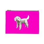 White Poodle Dog Gifts BP Cosmetic Bag (Large)
