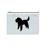 Black Poodle Dog Gifts BW Cosmetic Bag (Medium)