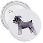 Miniature Schnauzer Dog Gifts BW 3  Button