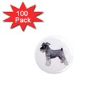 Miniature Schnauzer Dog Gifts BW 1  Mini Magnet (100 pack) 