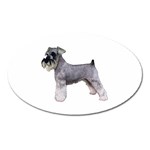 Miniature Schnauzer Dog Gifts BW Magnet (Oval)