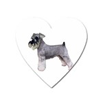 Miniature Schnauzer Dog Gifts BW Magnet (Heart)