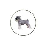 Miniature Schnauzer Dog Gifts BW Hat Clip Ball Marker (4 pack)
