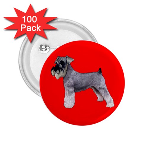Miniature Schnauzer Dog Gifts BR 2.25  Button (100 pack) from UrbanLoad.com Front