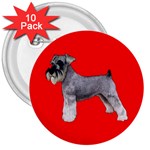Miniature Schnauzer Dog Gifts BR 3  Button (10 pack)