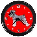 Miniature Schnauzer Dog Gifts BR Wall Clock (Black)
