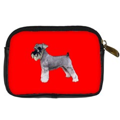 Miniature Schnauzer Dog Gifts BR Digital Camera Leather Case from UrbanLoad.com Back