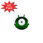 Green Love Alien 1  Mini Magnet (100 pack) 