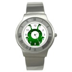 Green Love Alien Stainless Steel Watch