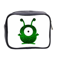 Green Love Alien Mini Toiletries Bag (Two Sides) from UrbanLoad.com Back
