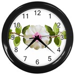Love Flower Wall Clock (Black)