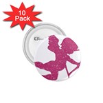 Pink Love Cupid 1.75  Button (10 pack) 