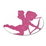 Pink Love Cupid Magnet (Oval)